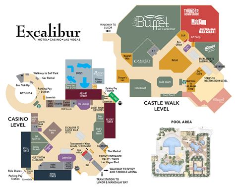 excalibur casino map|royal tower vs resort excalibur.